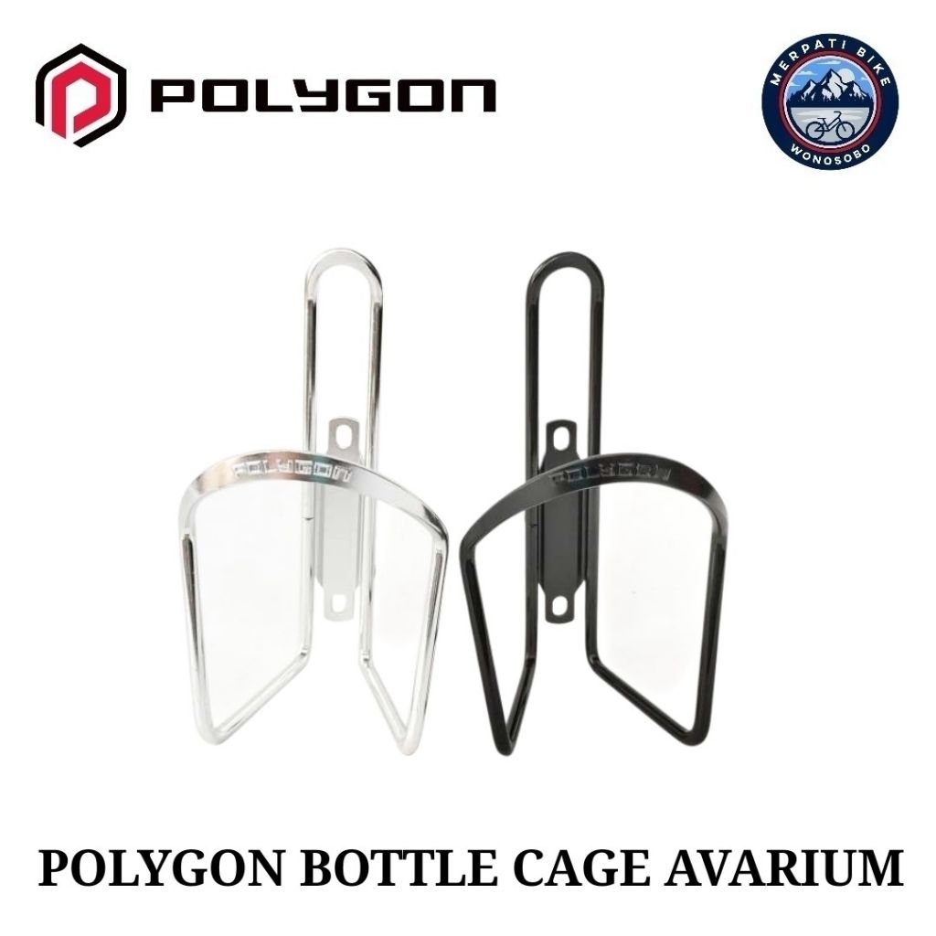 Bottle Cage Polygon Avarium / Holder Botol / Rak Bidon Minum Alloy / Dudukan Botol Minum Sepeda
