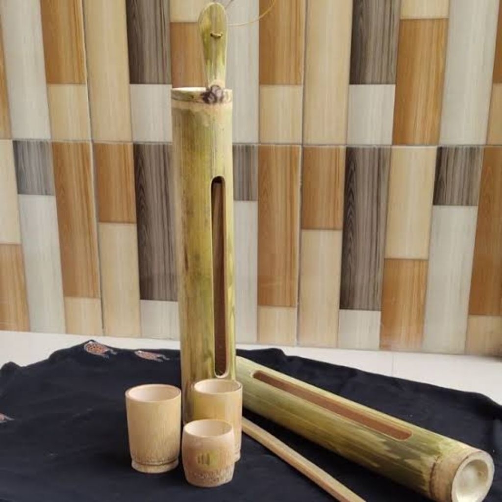 kentongan bambu ronda / alat pos ronda