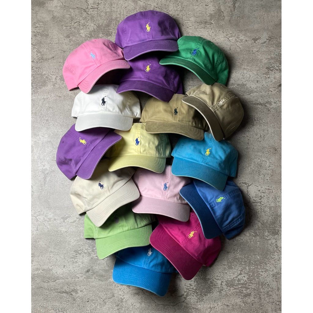 Borongan topi polo Ralph Lauren original second import murah