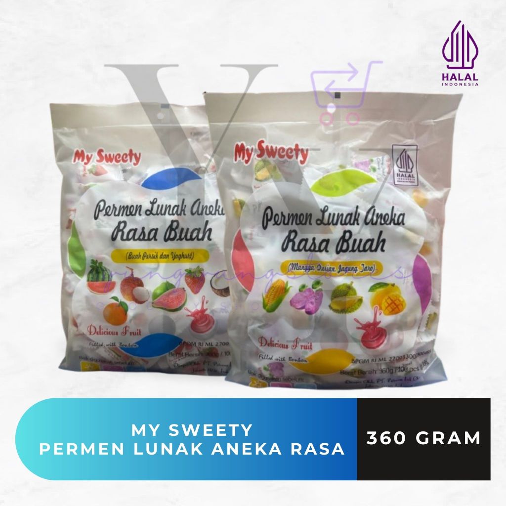 [IMLEK] My Sweety Permen Lunak Aneka Rasa Buah / Assorted Candy 360 gram
