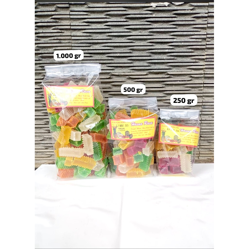 Manisan Agar Agar Kering/Cemilan Manisan Buah Kering/Jelly Buah/Jelly Kering