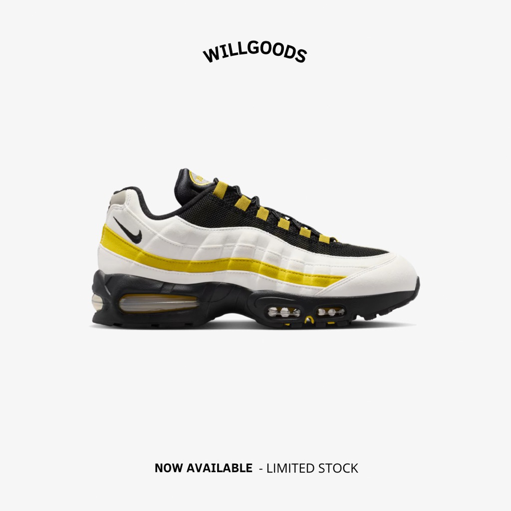 Nike Air Max 95 OG White Saffron Quartz Black Original Resmi