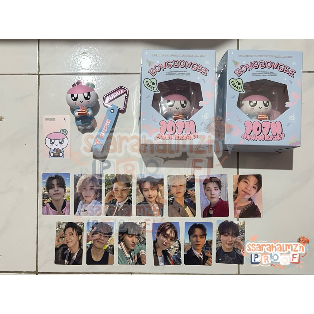 [SHARING] CARAT MEMBERSHIP KIT 10th Anniv photovard bongbongiee keyring carabiner