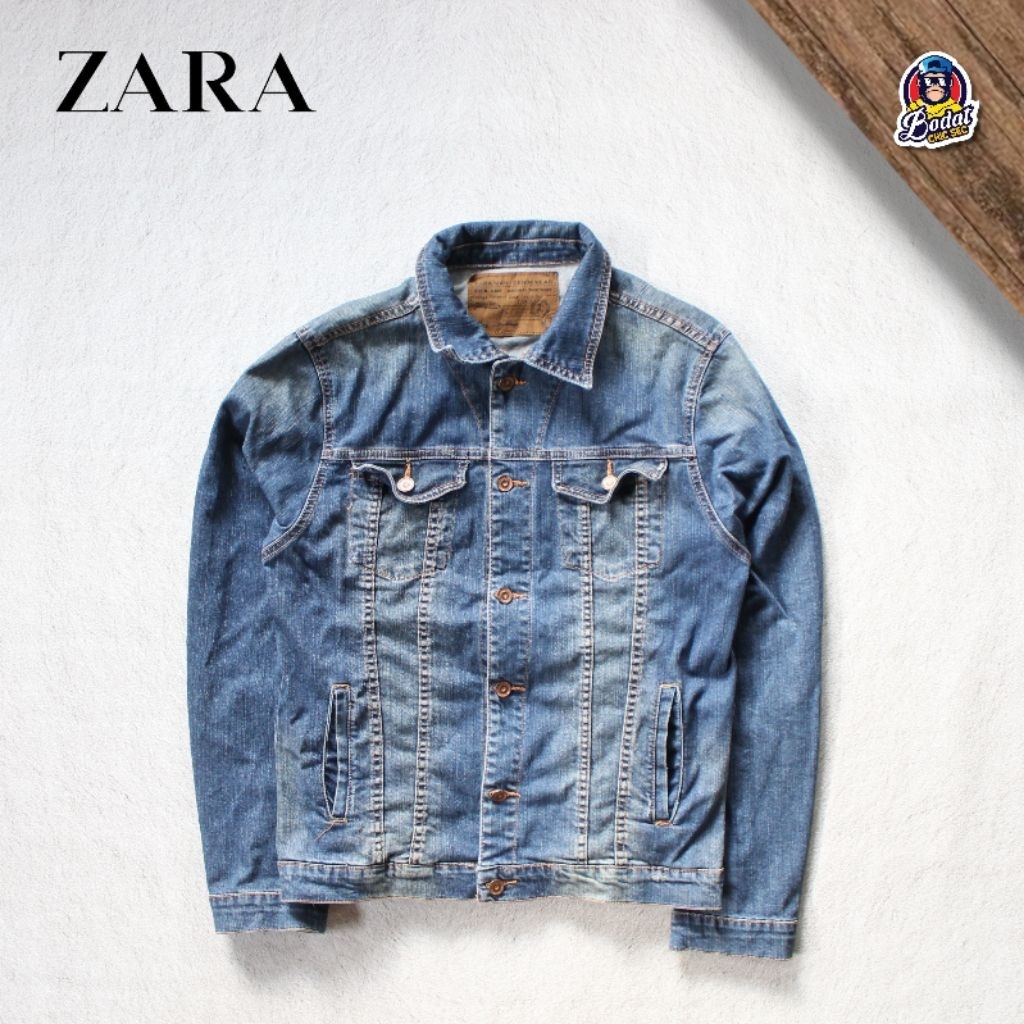 Jaket Jeans Trucker Zara Man