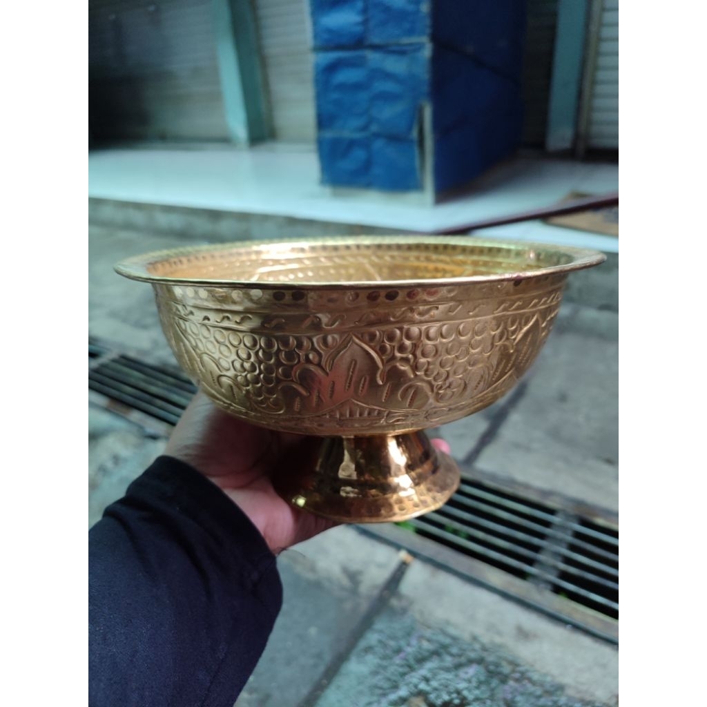 Bokor Kuningan / Bokor Bunga pengantin/Bokor cuci kaki