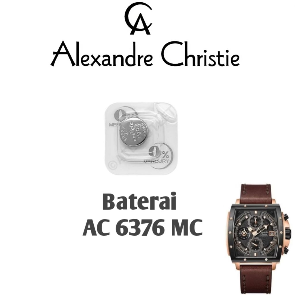Baterai Original untuk Jam Tangan Alexandre Christie Type AC 6376 MC, AC 6267 MC