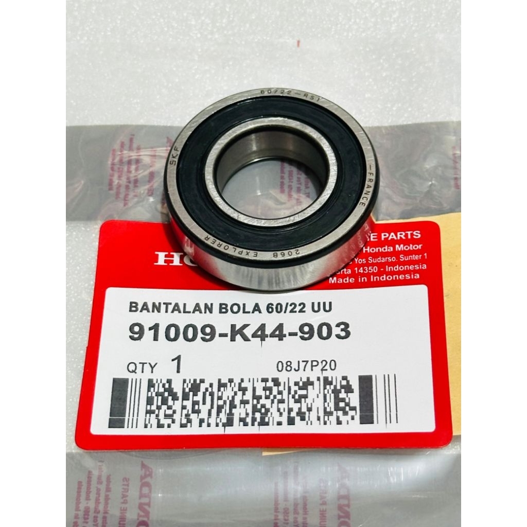 bearing laher roda belakang K44 60/22 Beat pop Beat esp Beat street Scoopy esp original