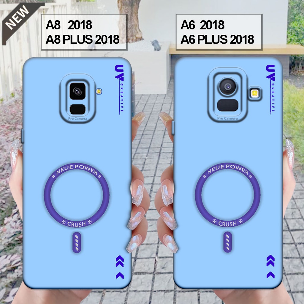 Case Samsung  A6 2018 | A6 PLUS 2018 - Samsung A8 2018 | A8 PLUS 2018 _Silikon casing hitam bening