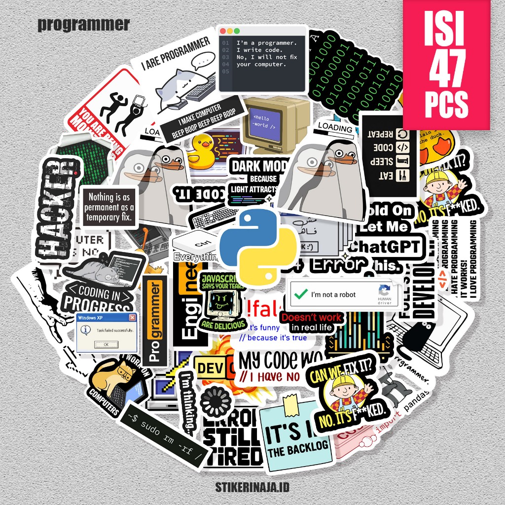 stiker programer stiker meme programer stiker lucu programer stiker laptop stiker helm stiker untuk 