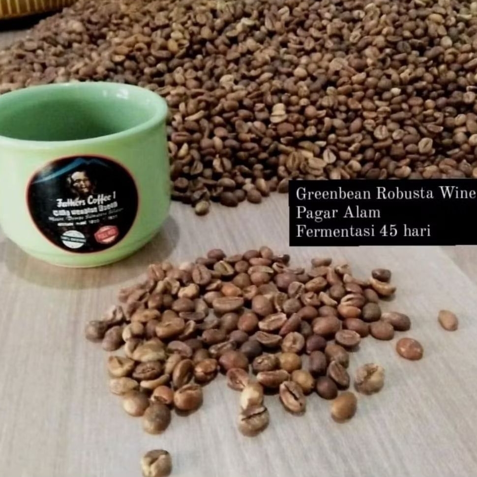 Kopi Robusta Wine Pagar Alam ( Green Bean) 1 Kg