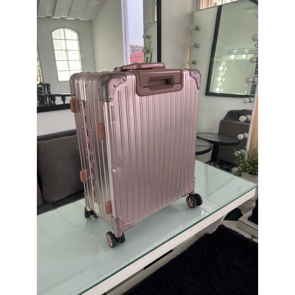 Tas make up pink merk armando caruso preloved FREE Tas case