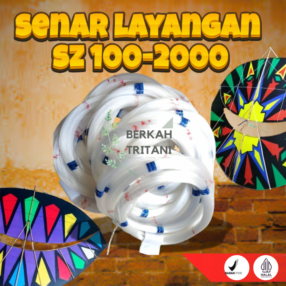 SENAR LAYANGAN CAP IKAN KAKAP UKURAN 100- 2000