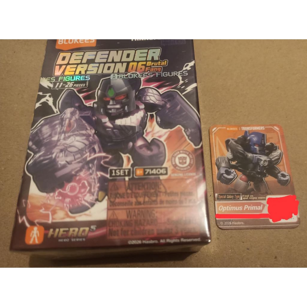 Blokees Transformers Galaxy Version Defender 06 (GVD06) - Secret Optimus Primal (OFC)