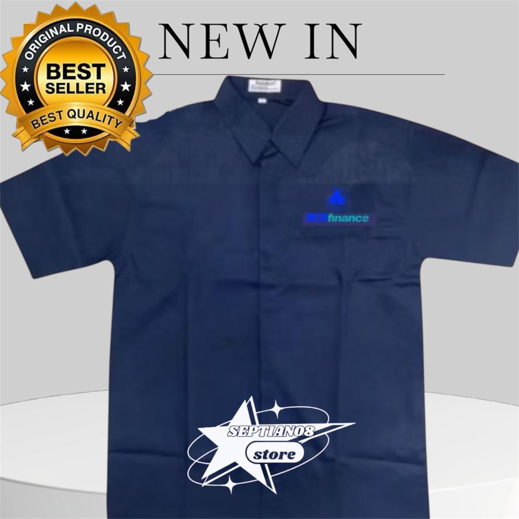 kemeja seragam bcaFINANCE terbaru k1 gratis bordir nama