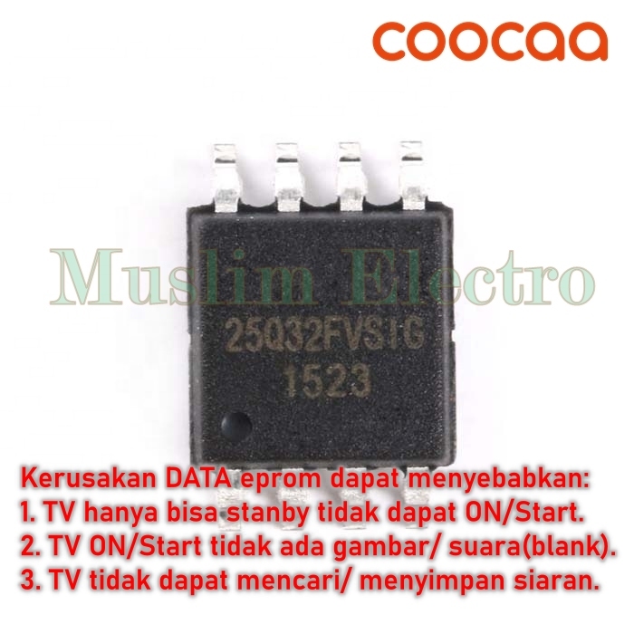 IC Eprom Isi FW COOCAA LED TV 40D5A Board HK.T.RDA8503P738