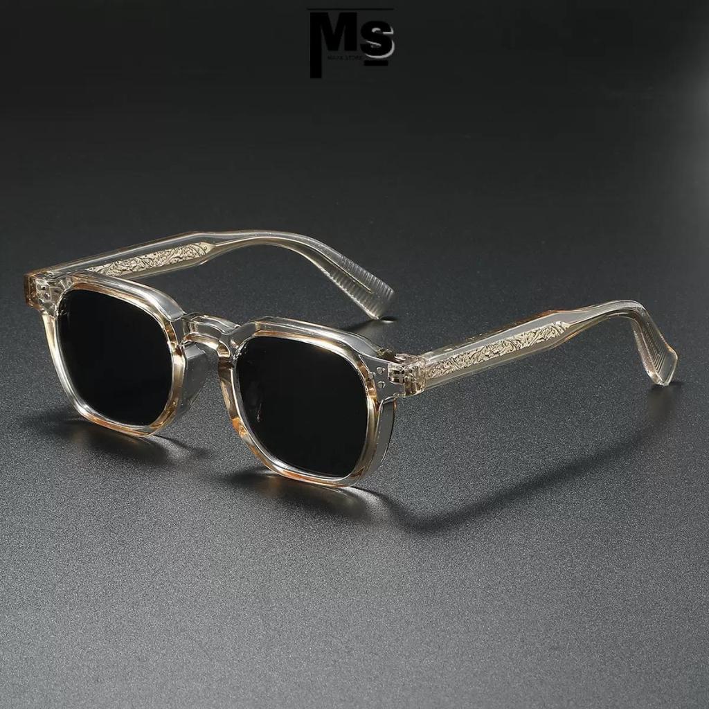 Kacamata Fashion Sunglasses M1045 Lensa Anti UV-400 Protection  - Kacamata Gaya Hitam Terbaru Frame 