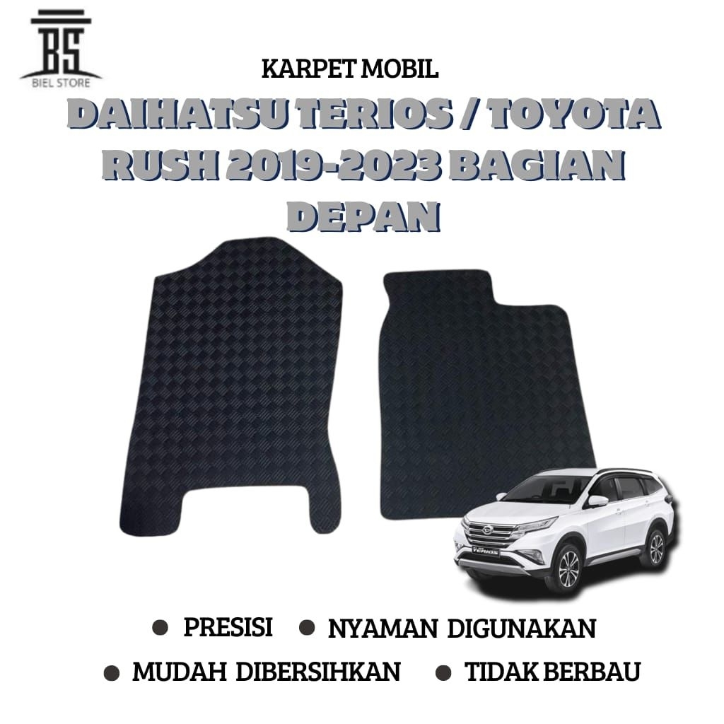 KARPET LANTAI MOBIL DAIHATSU TERIOS / TOYOTA RUSH 2019-2023 BAGIAN DEPAN