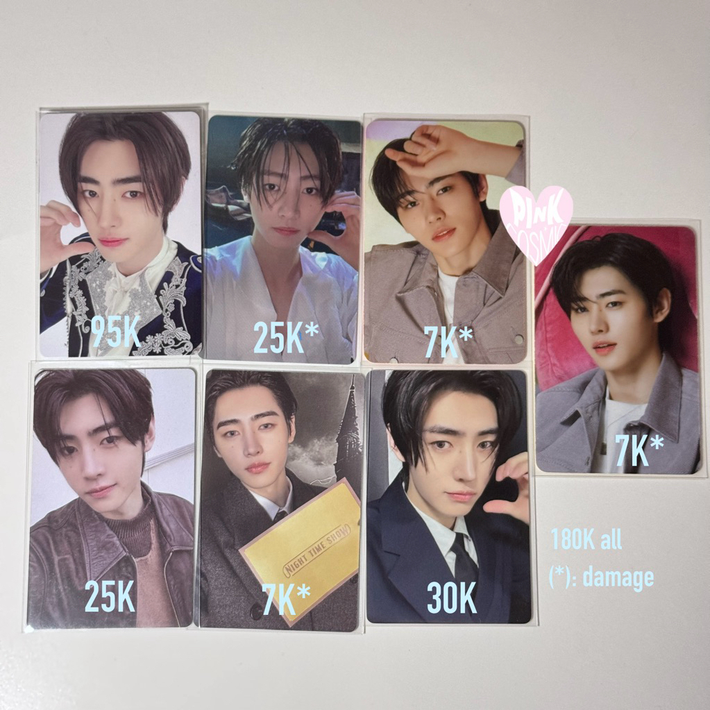 Sunghoon Enhypen Photocard PC Fate Naver Dark Blood Weverse Desire Unleash Yizhiyu Yzy Orange Blood 
