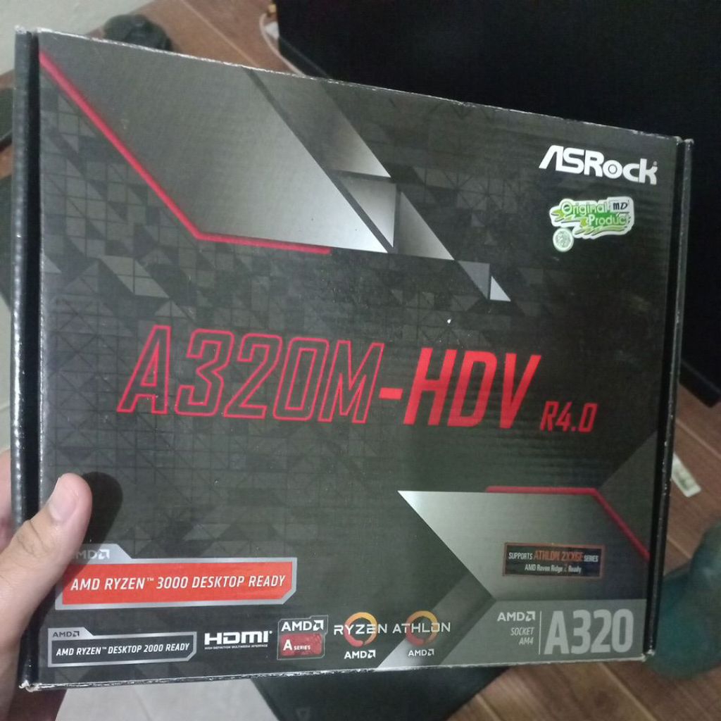 mobo A320m Hdv R4.0 + Ryzen 5 3600