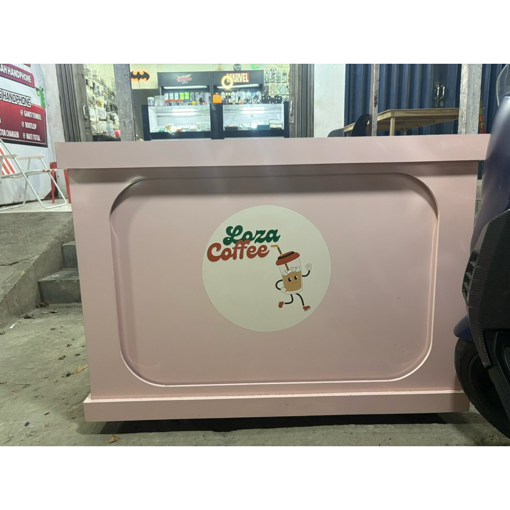 JUAL BOOTH ETALASE KOPI ATAU BOOTH SERBAGUNA PREMIUM MATTERIAL