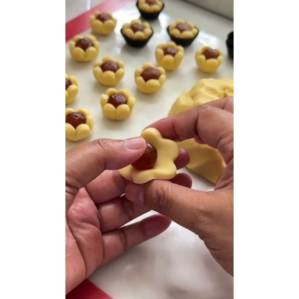 nastar bunga, kue nastar lebaran,kue lebaran