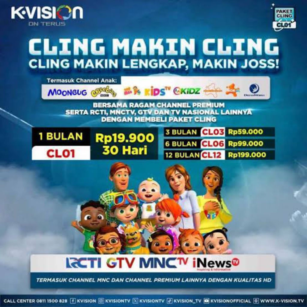 PAKET CLING K VISION 1TAHUN PROMO TERMURAH