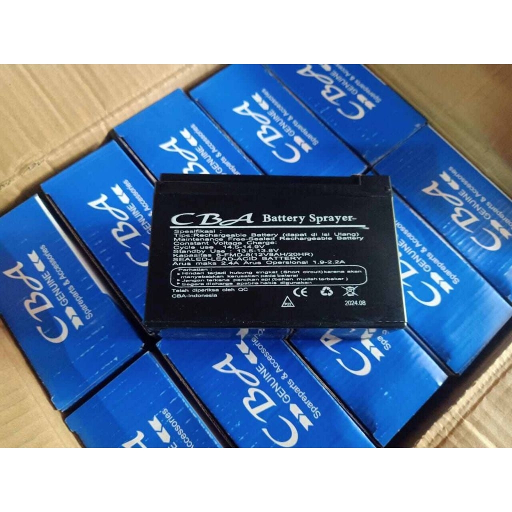 AKI CBA 100% ORIGINAL 12V 8AH AKI TANGKI ELEKTRIK