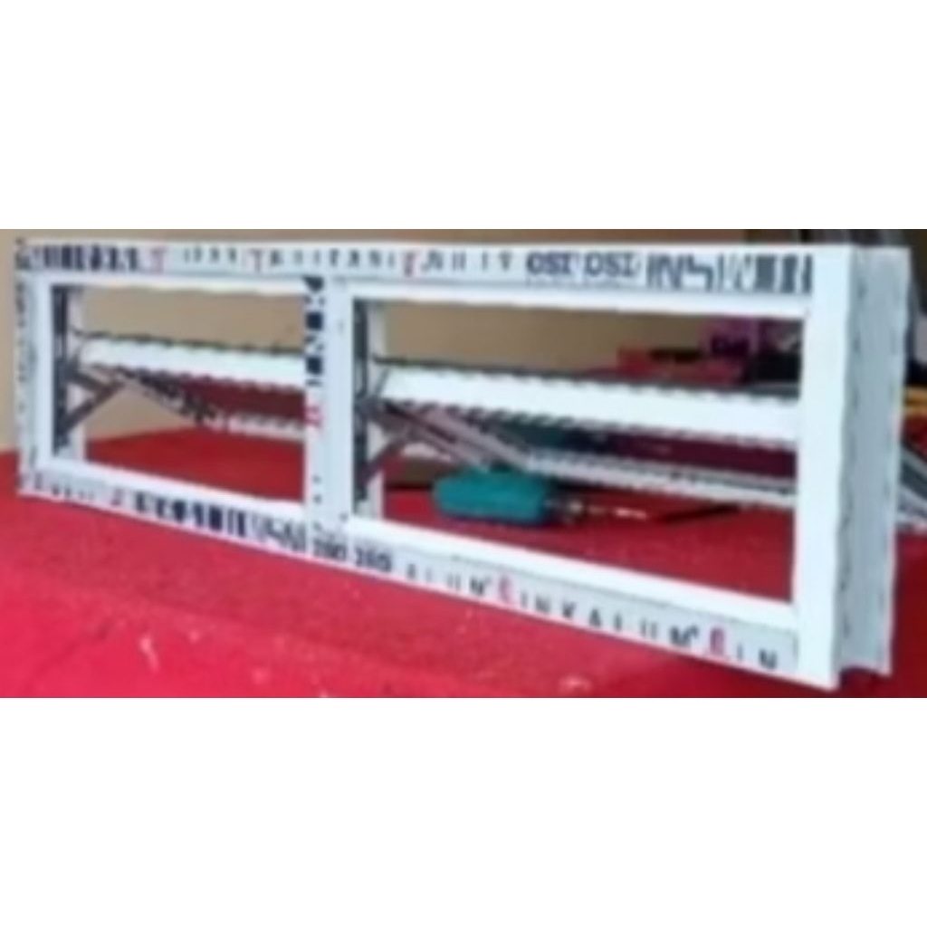 Jendela aluminium Jungkit +Kaca 5mm