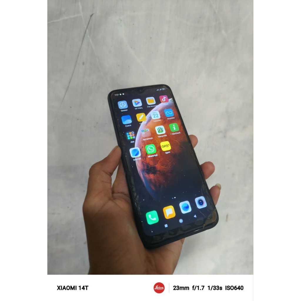 redmi note 7 4/64 second bekas