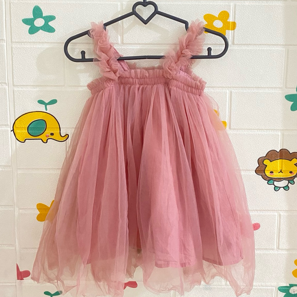 PRELOVED Dress Tutu Gaun Tile Anak Pesta