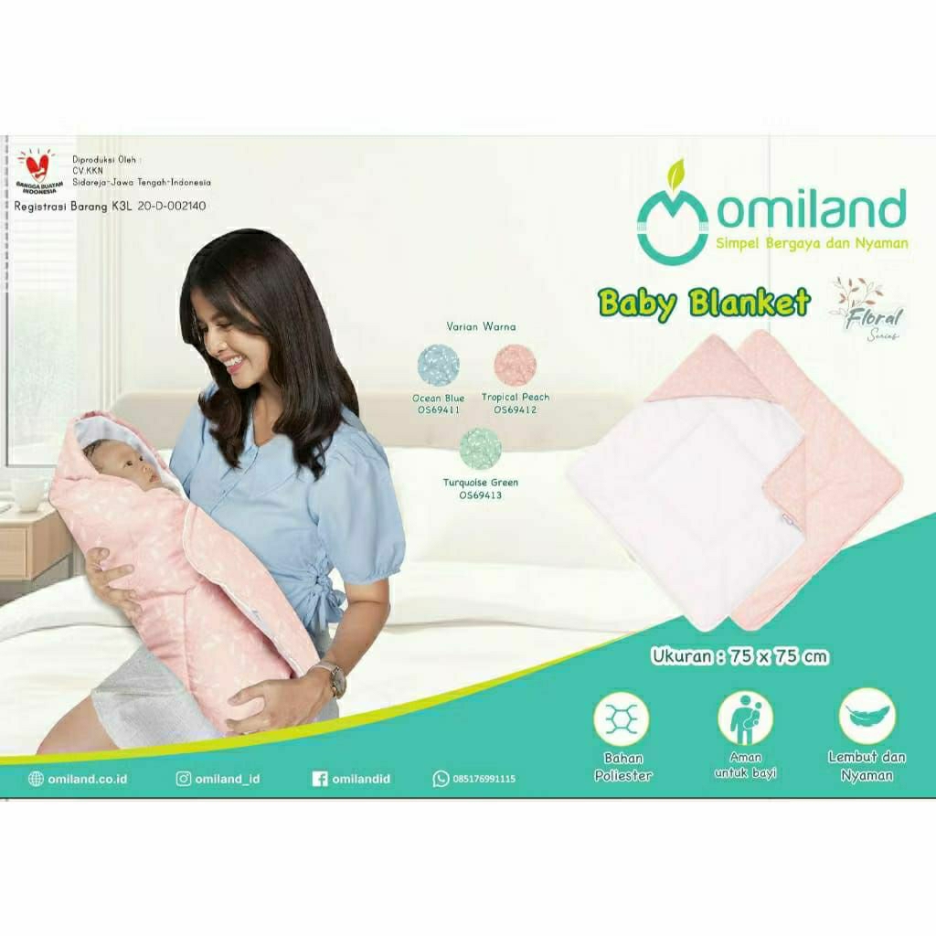 Omiland Sleeping Bag Kantong Tidur Bayi Alpaca Series / Floral Series / Panda Series / Vee & Mee Sle