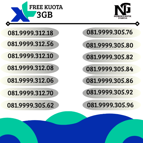 NOMOR CANTIK XL OK SERI 9999.312