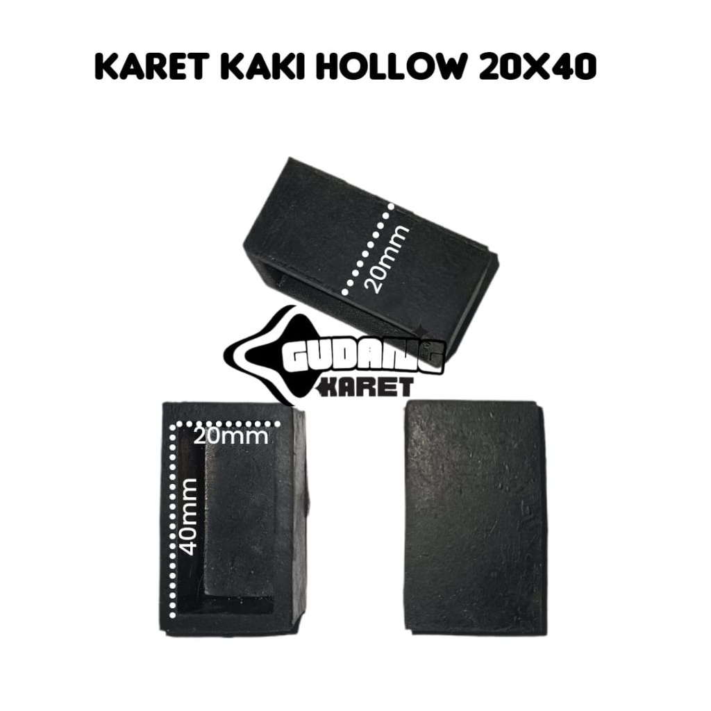 KARET KAKI HOLLOW 2X4 NYARUNG/ KARET ALAS KAKI HOLLOW