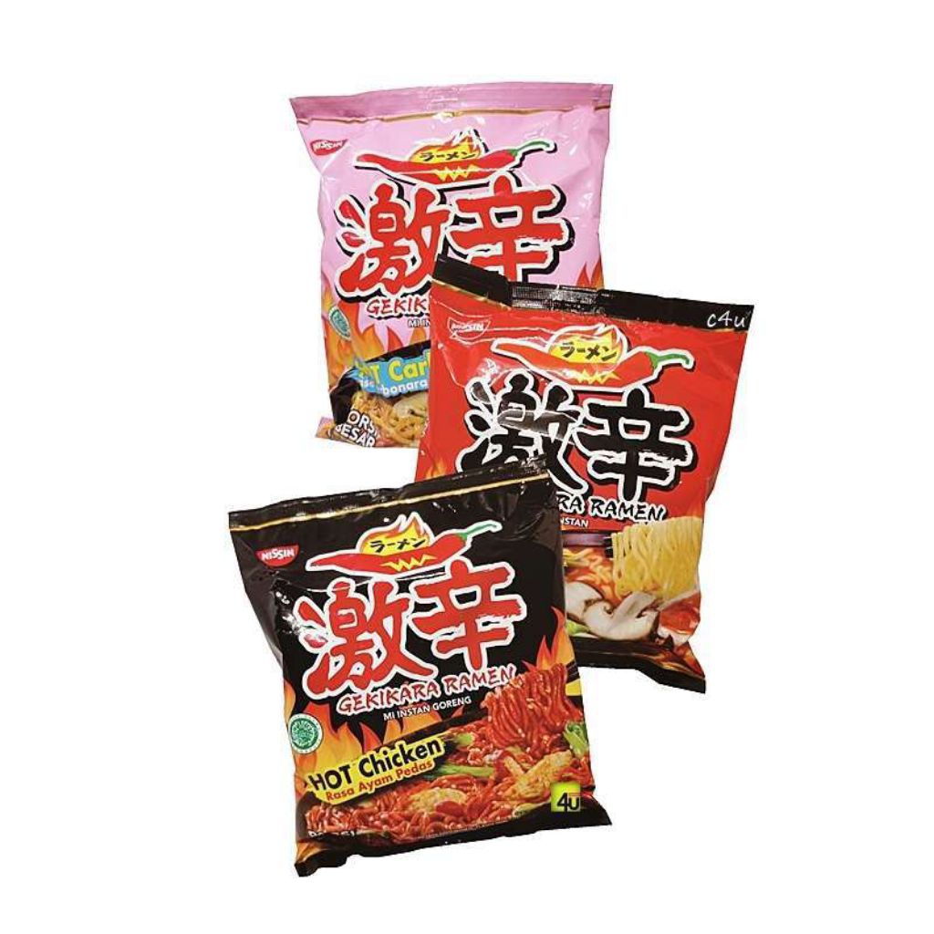 NISSIN GEKIKARA HOT CARBO & RAMEN EXTRA HOT
