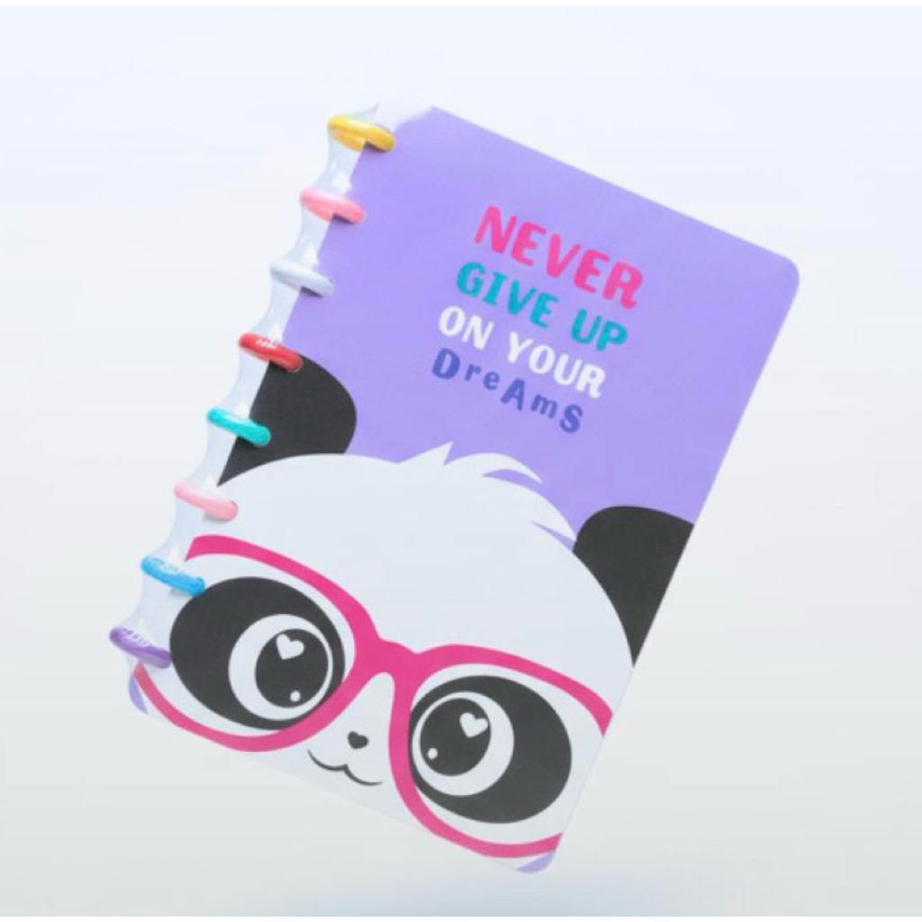 Binder Notebook A5 Spiral Fancy Lucu - Map Binder A5 Buku Catatan Lucu Ring Pelangi