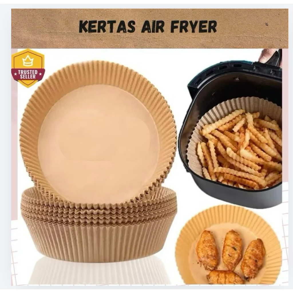 Kertas Air Fryer kertas oven Tahan Panas Anti Minyak