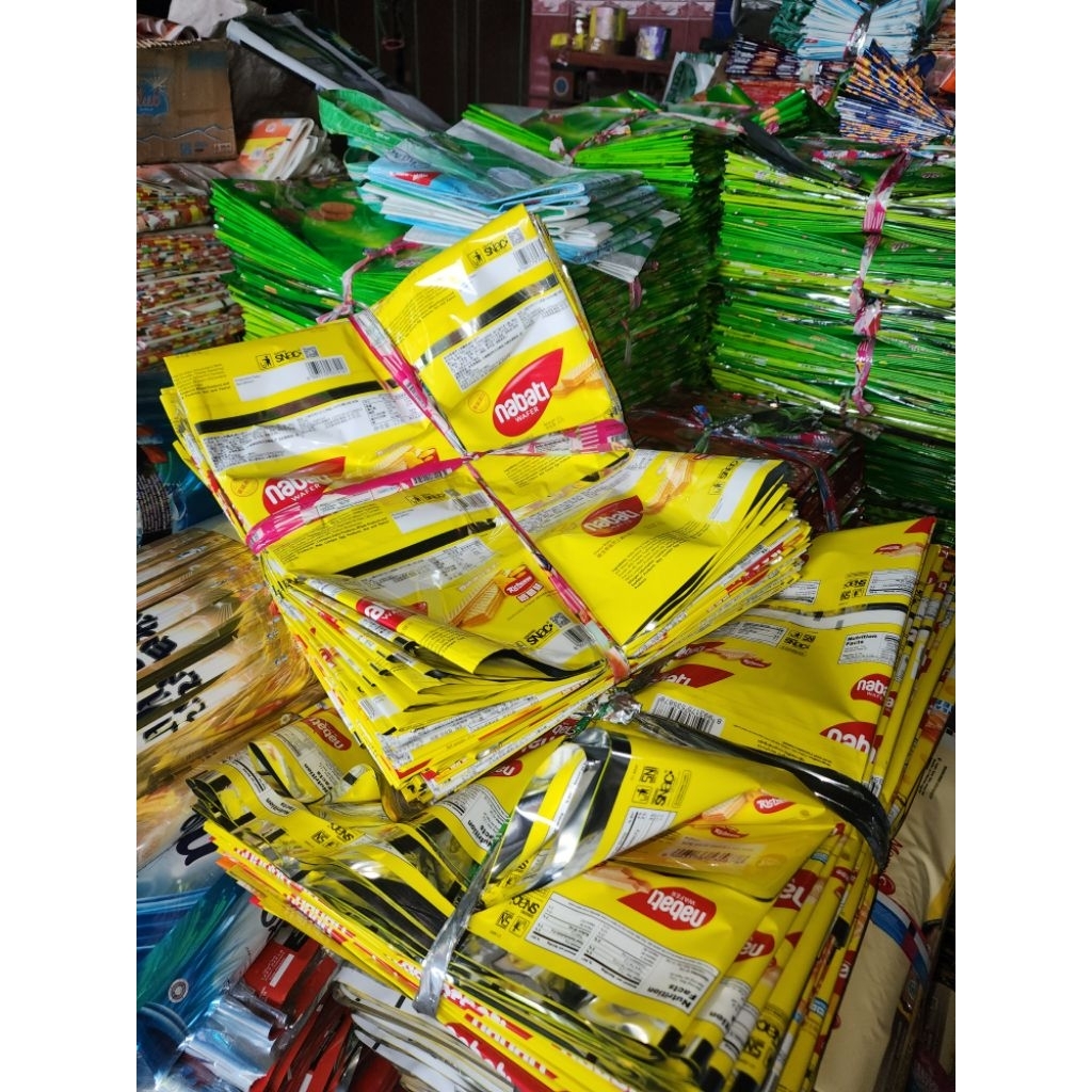 10Pcs Taplak Meja Daur Ulang Motif Random Plastik Lemek Pengajian Plastik Lemek Duduk Taplak Meja Te