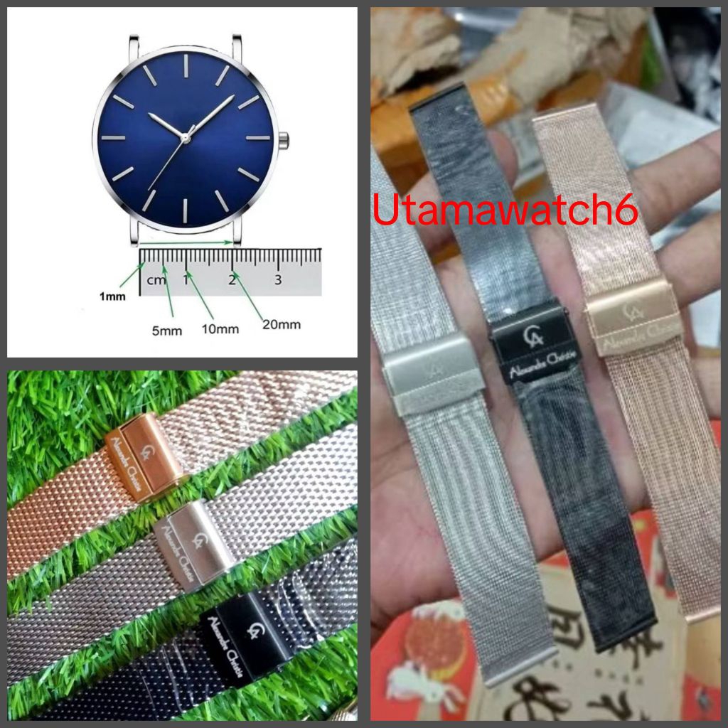 Rantai Alexandre Christie PASIR Rantai Mess Jam Tangan AC Rantai Emboss Alexandre Christie