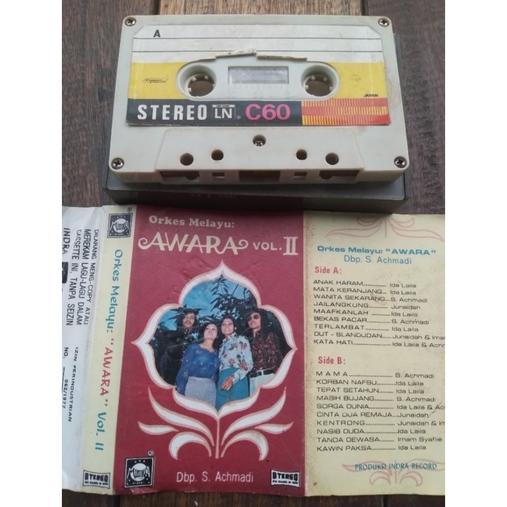 kaset pita orkes melayu awara volume ll