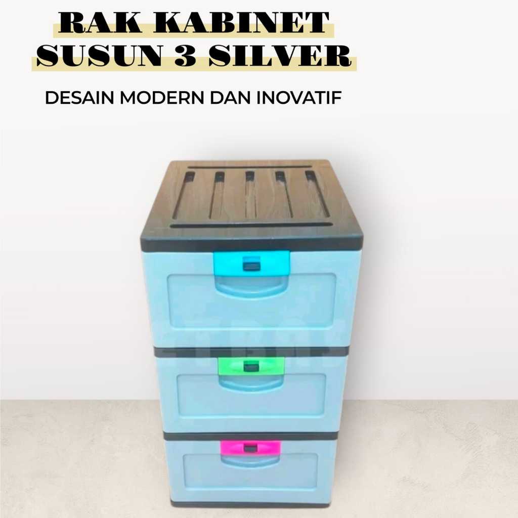 KABINET FAMILY SUSUN 3 / LEMARI LACI PLASTIK