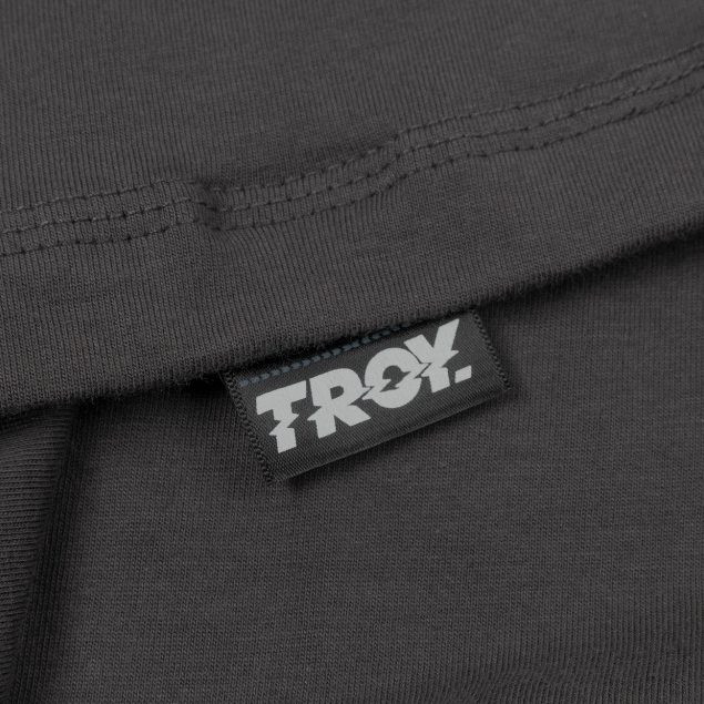 Troy Company T-shirt Dark Grey Cat Disaster - Kaos Lengan Pendek Kaos Abu Gelap MTD 2739