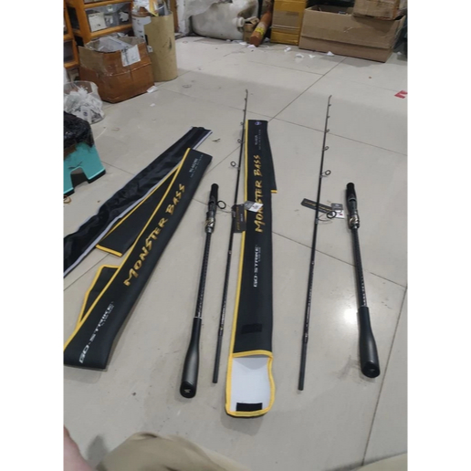 Joran Pancing Go Strike Monster Bass 180 cm Joran Jigging Laut Type 602 Solid Carbon