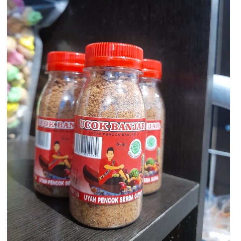 Garam Rujak Uyah UCOK BANJAR Pedas 80g | Uyah Pencok | Uyah Acan | Sambal rujak | Oleh oleh Banjarma