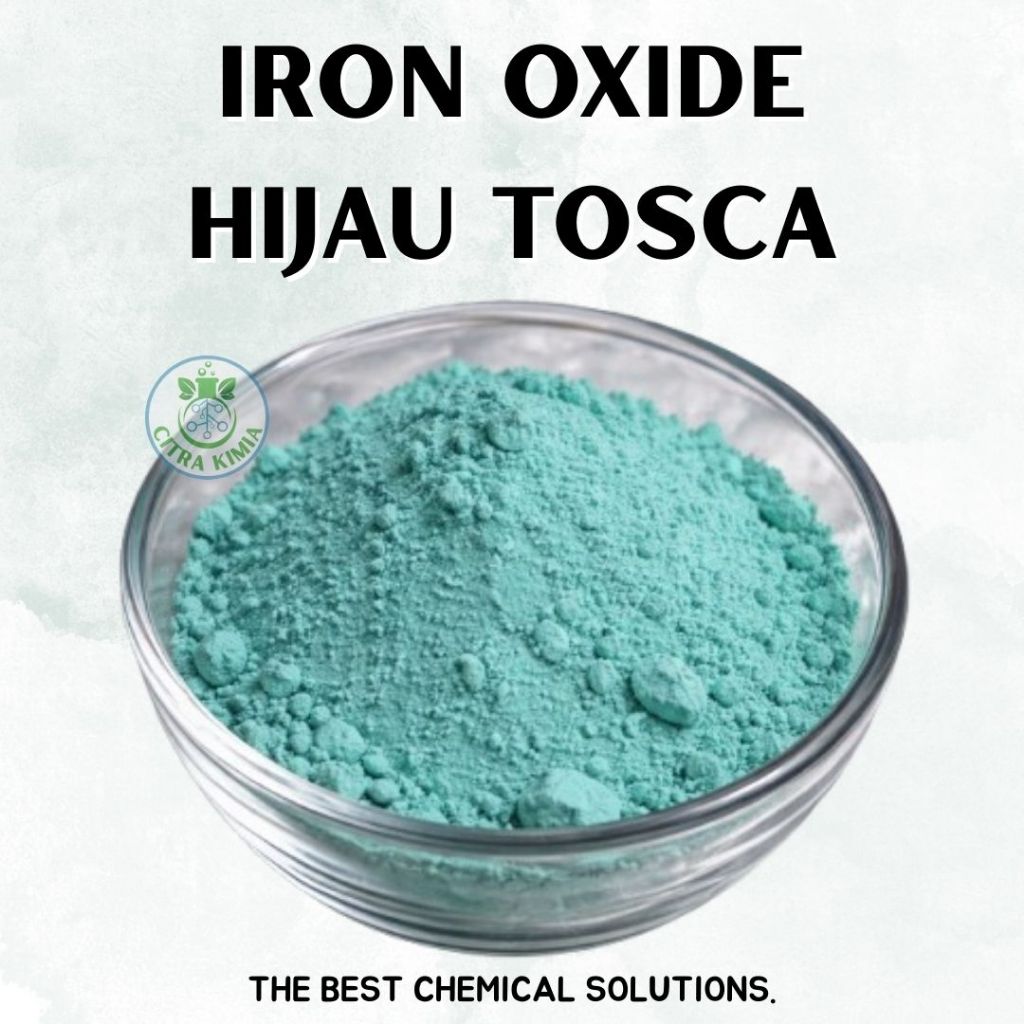 Iron Oxide 1kg Hijau Tosca - Bubuk Pewarna Resin, Cat Tembok, Paving Block, Plastic - Bubuk Besi Oks