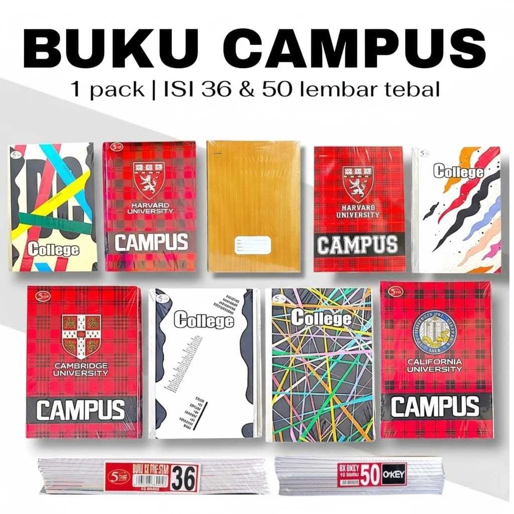 buku tulis campus 1pack tebal
