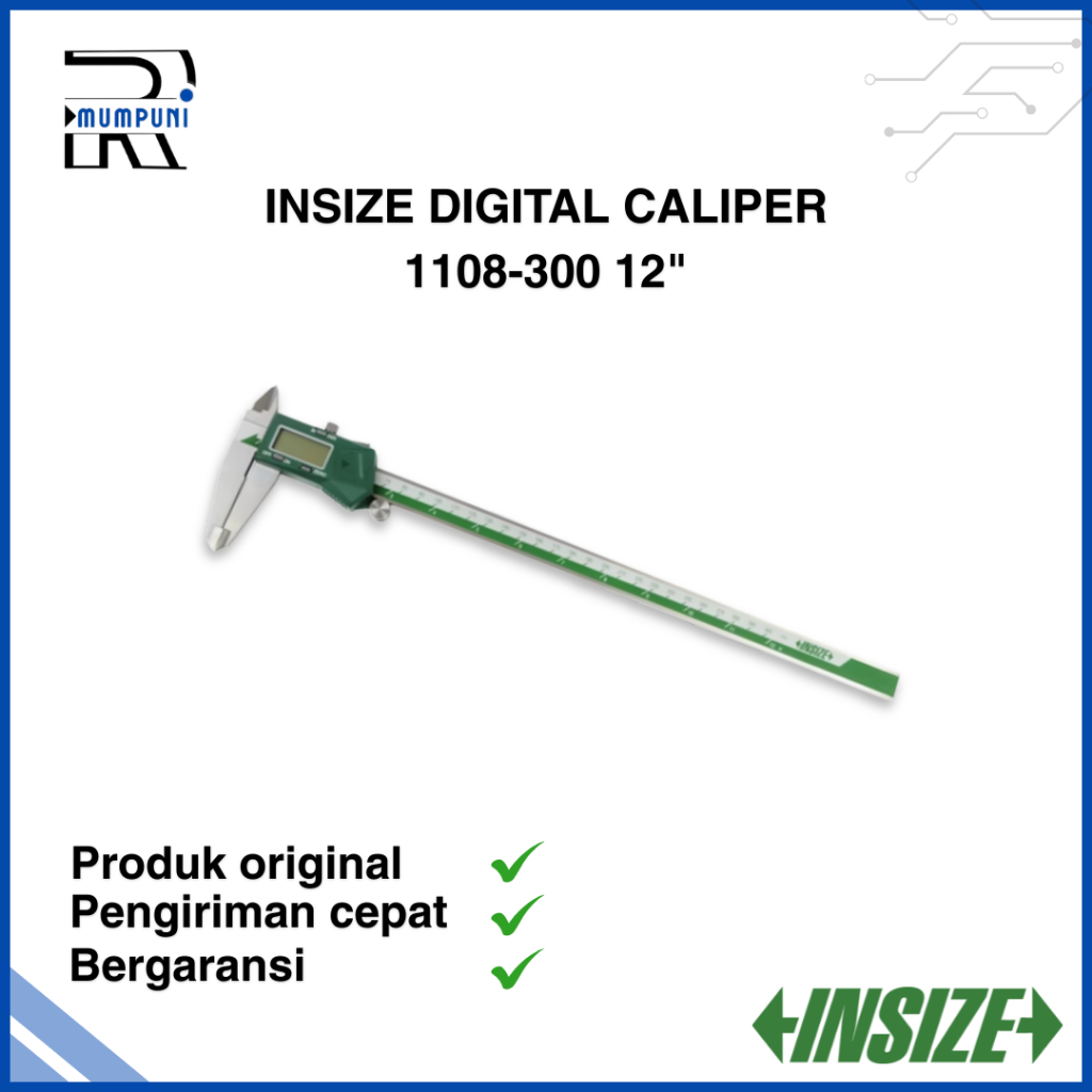 Insize Digital Caliper 1108-300 12" Sigmat / Jangka Sorong Original