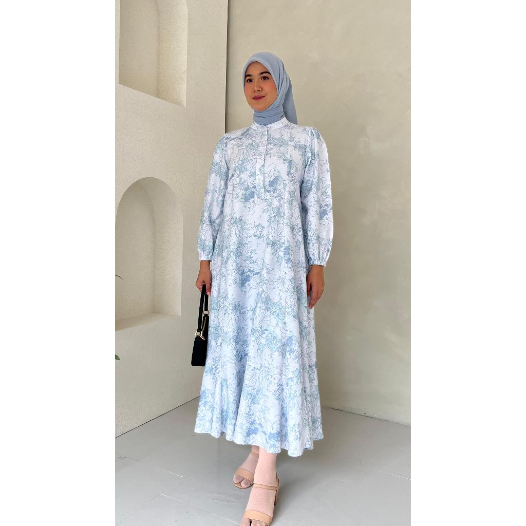 MIDI DRES CRESPO / BAJU WANITA MUSLIM/ WARNA DIABI ADIBA/ GROSIR TANAH ABANG