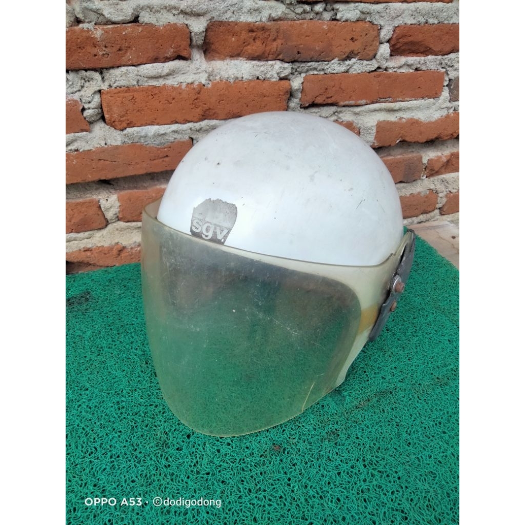Helm Sgv Helm Jadul Lawas Retro Original Bahan