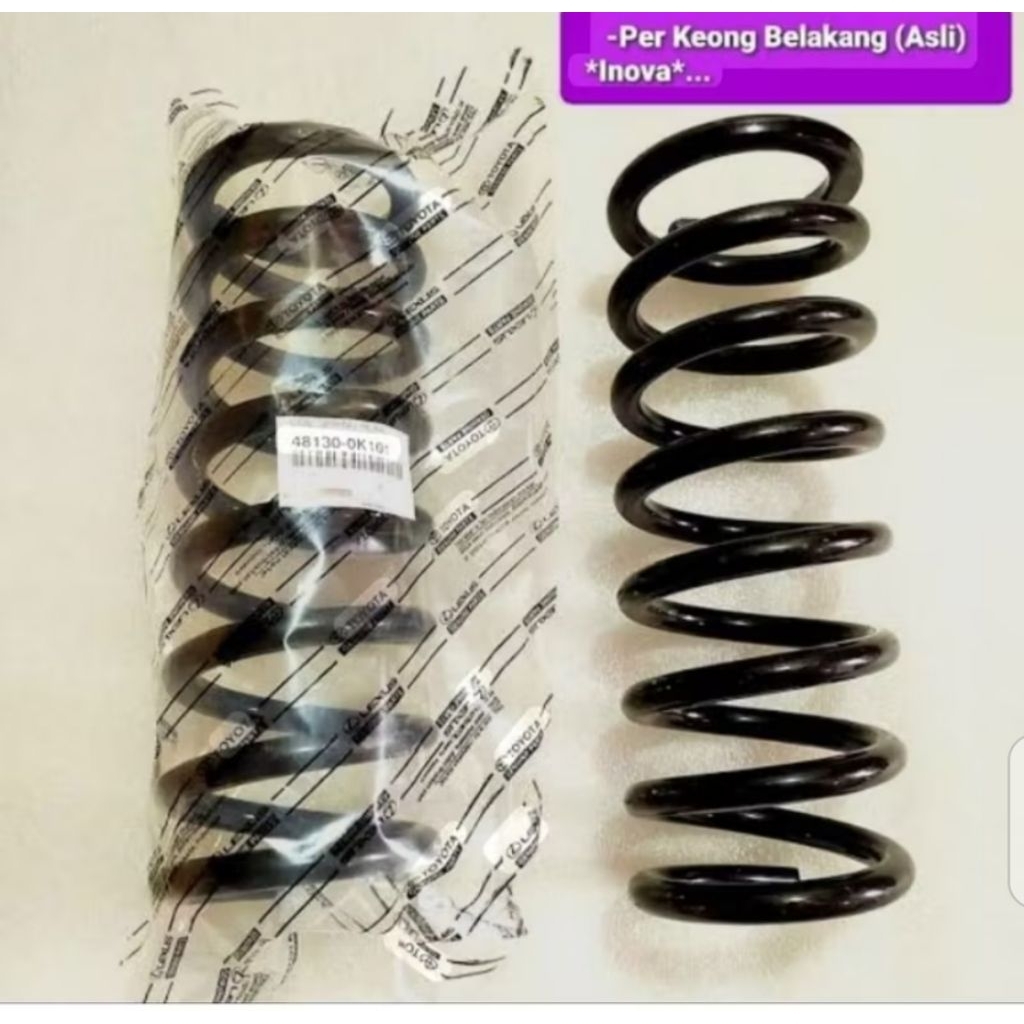 COIL SPRING PER KEONG BELAKANG REAR TOYOTA INNOVA REBORN DIESEL 2016 KEATAS ORIGINAL
