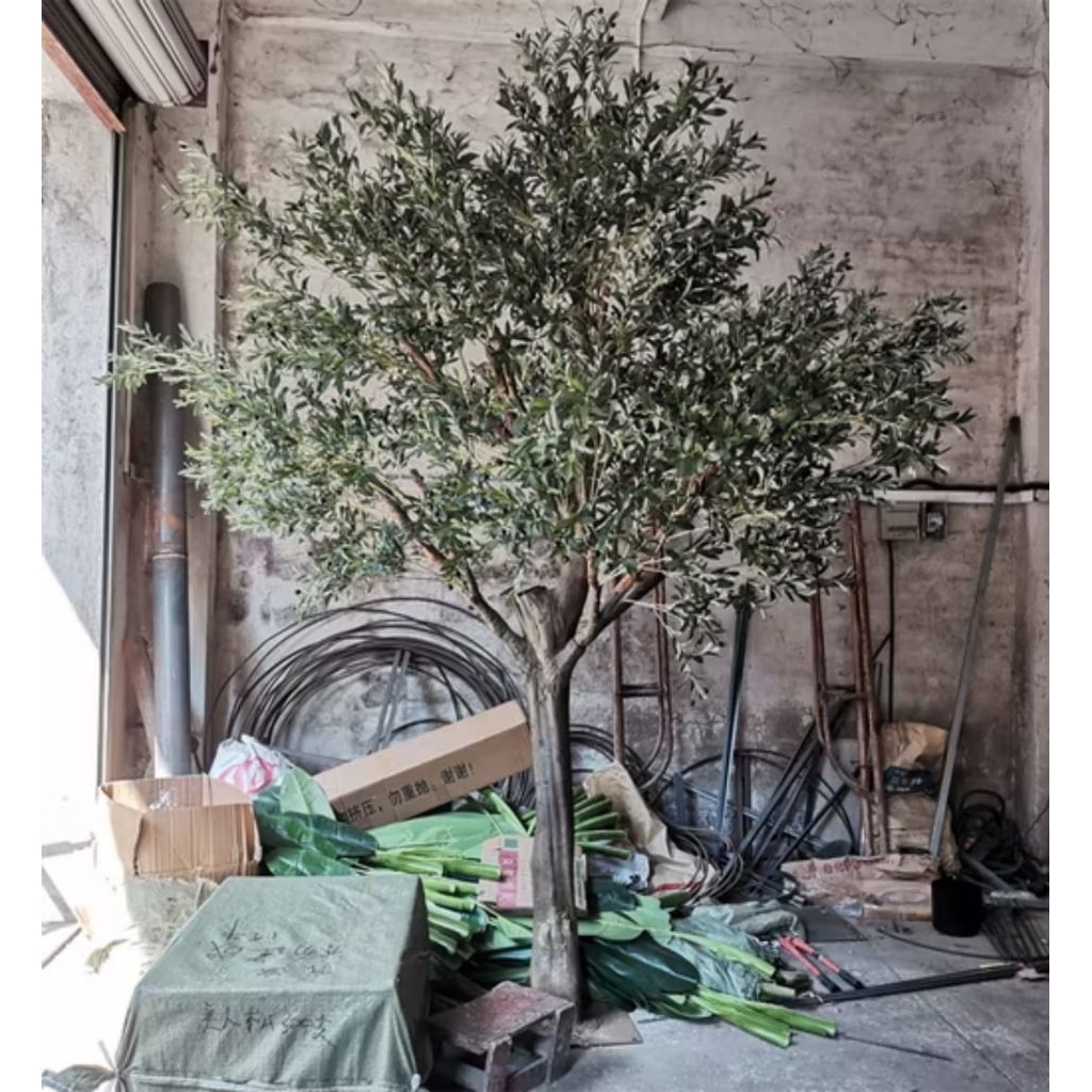Pohon Zaitun Olive Tree Artificial Buatan Besar 3 Meter Tanaman Hias Zaitun Olive Tree Artificial Bu